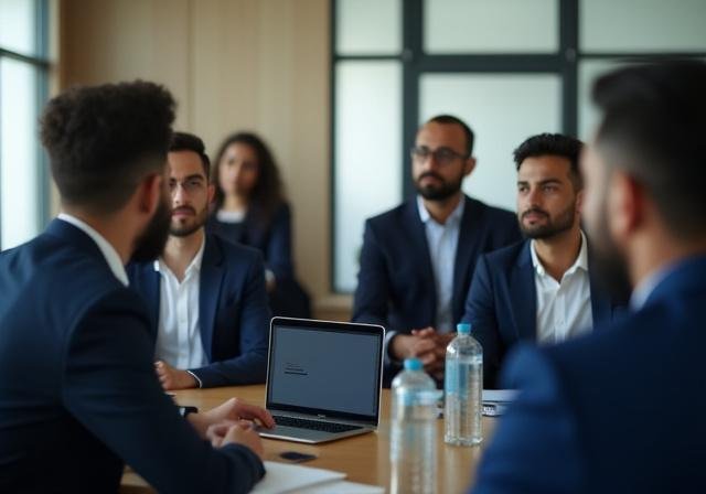 Financial workshop session with professionals